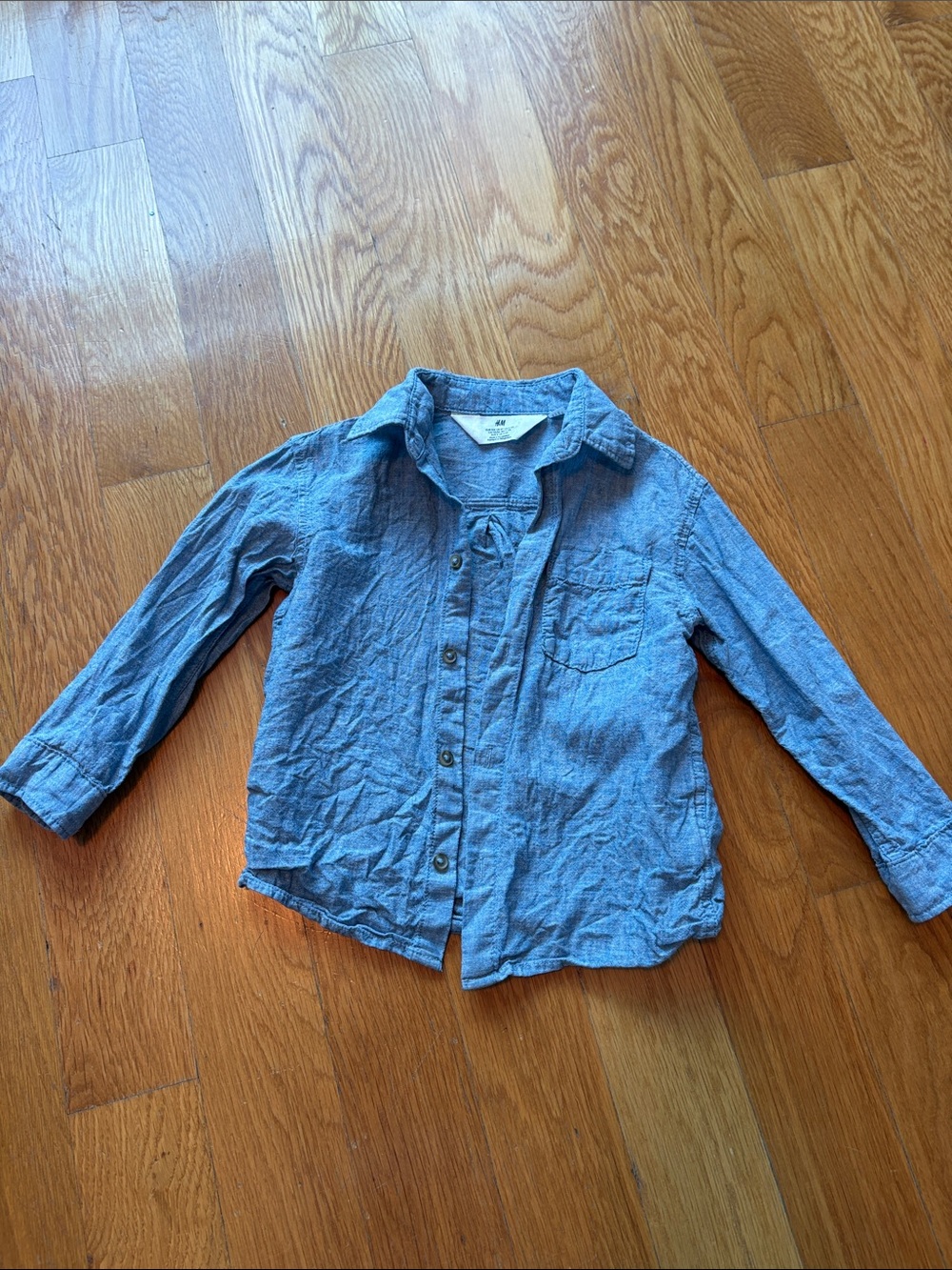 Boys’ Lightweight Chambray Button-Down Shirt - Blue